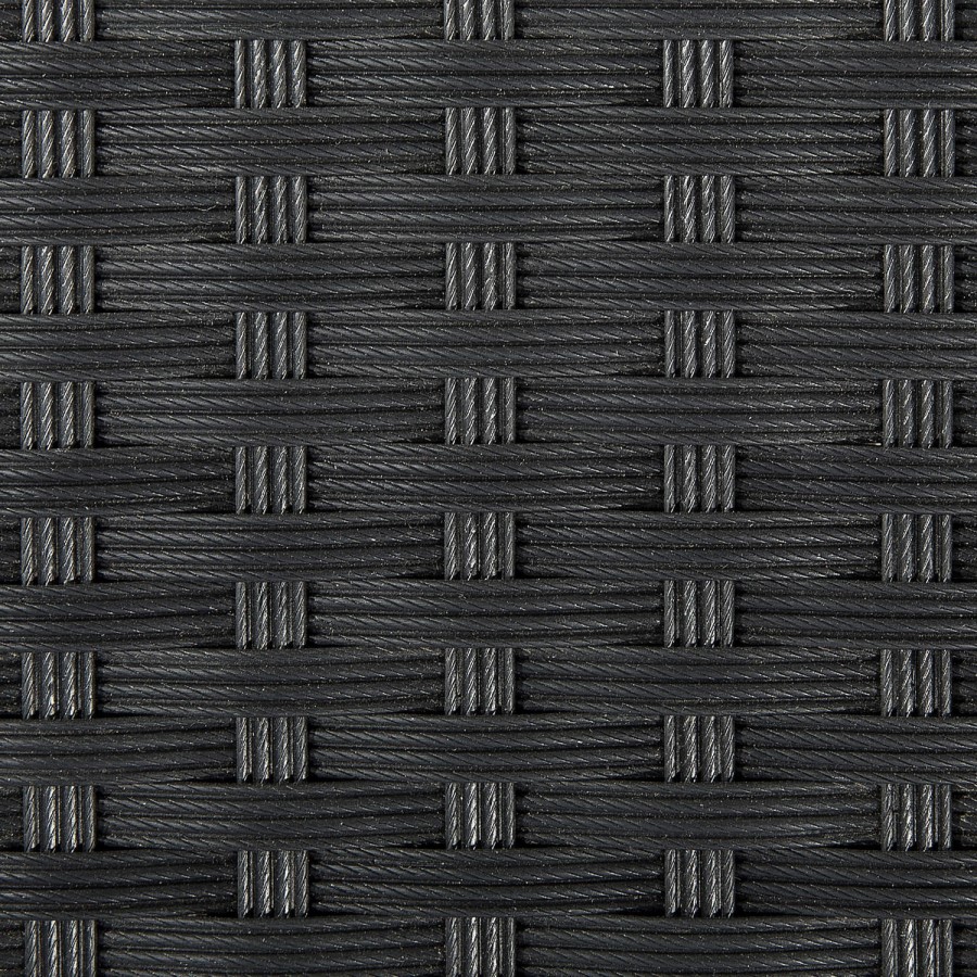 Astoria 3 Piece Garden Dining Set in Black Wicker Rattan