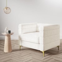 GRADE A2 - Cream Boucle Armchair - Astrid