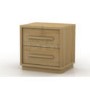 Birlea Furniture Atlanta 2 Drawer Bedside Table in Oak