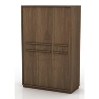 Birlea Furniture Atlanta 3 Door Wardrobe in Walnut