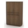 Birlea Furniture Atlanta 3 Door Wardrobe in Walnut