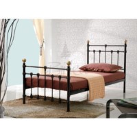 Birlea Furniture Atlas Metal Single Bed in Black