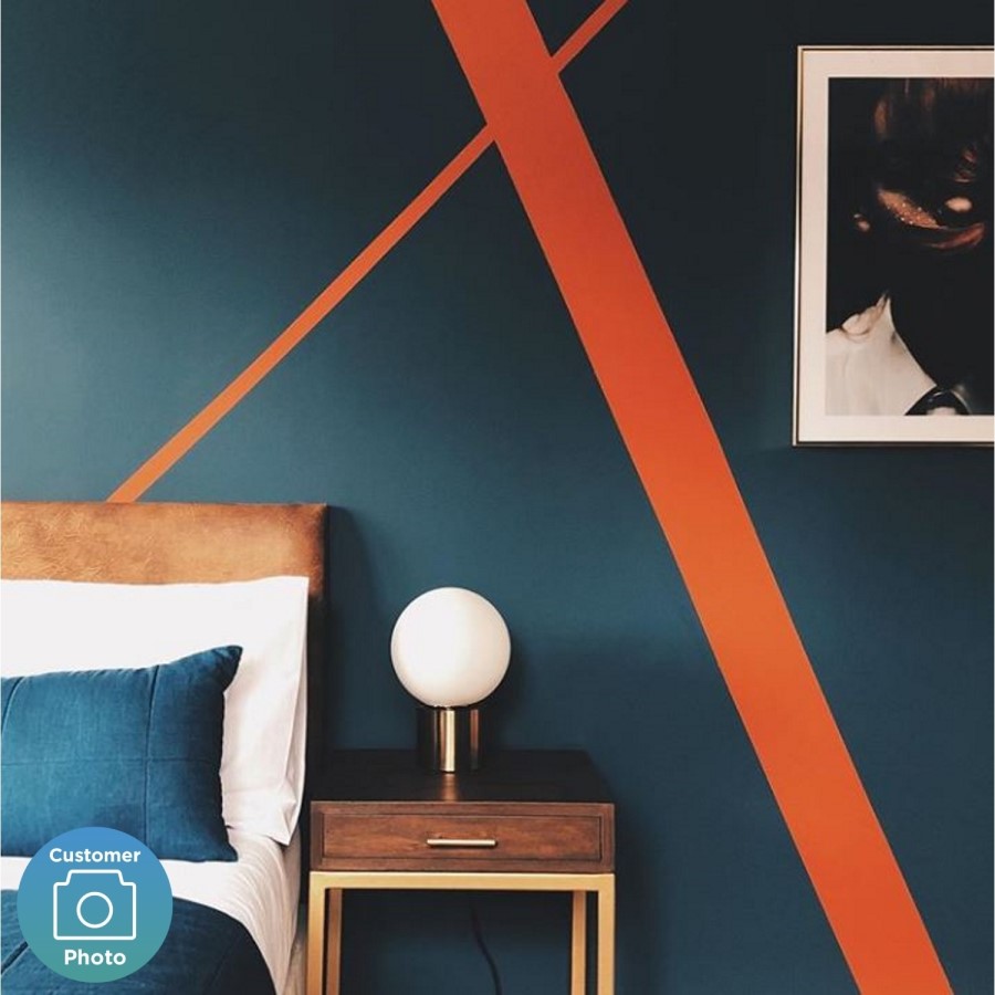 Aubrey Walnut 1 Drawer Bedside Table with Gold Trim Legs