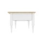 Auckland Farmhouse White & Pine Coffee Table with 2 Drawers