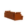 Right Hand Chaise 4 Seater Corner Sofa in Burnt Orange Velvet - August 