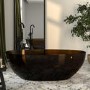 Amber Freestanding Double Ended Transparent Resin Bath 1700 x 750mm - Aurea
