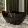 Amber Freestanding Double Ended Transparent Resin Bath 1700 x 750mm - Aurea