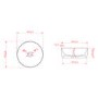 Amber Round Transparent Resin Countertop Basin 400mm - Aurea