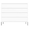 Austin White High Gloss 4 Chest of Drawers