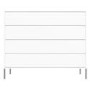 Austin White High Gloss 4 Chest of Drawers