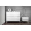 Austin White High Gloss 4 Chest of Drawers