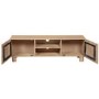 Solid Mango Wood TV Unit with Shelves- TV's up to 60" - Austin