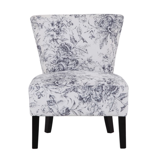 LPD Upholstered Chair with Floral Print - Austen Range