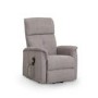 Recliner Chair with Rise Function in Beige Fabric - Ava Julian Bowen