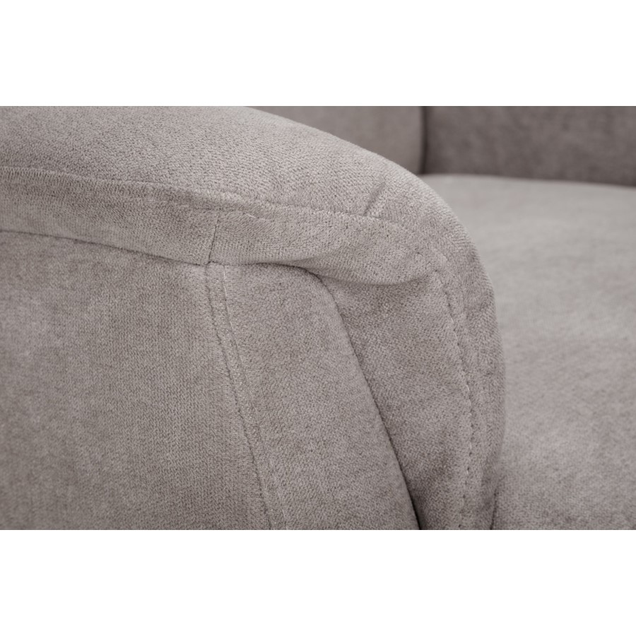 Recliner Chair with Rise Function in Beige Fabric - Ava Julian Bowen