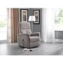 Recliner Chair with Rise Function in Beige Fabric - Ava Julian Bowen