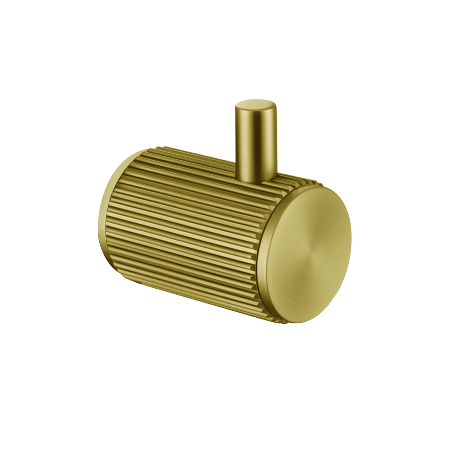 Brass Knurled Towel Hook - Arissa