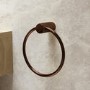 Bronze Knurled Towel Ring - Arissa