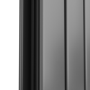 Eco Eleganza Anthracite Vertical Flat Designer Aluminium Radiator 1600x300mm Double Panel 2699 BTU