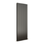 Eco Eleganza Midnight Black Vertical Flat Designer Aluminium Radiator 1800x600mm Double Panel 5856 BTU