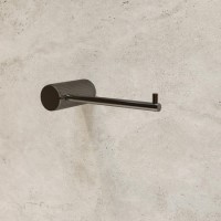 Gunmetal Knurled Toilet Roll Holder - Arissa