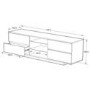 MDA Designs Avitus TV Cabinet in Black High Gloss - up to 65 inch