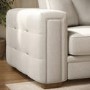 Beige Chenille 3 Seater Sofa - Avalon