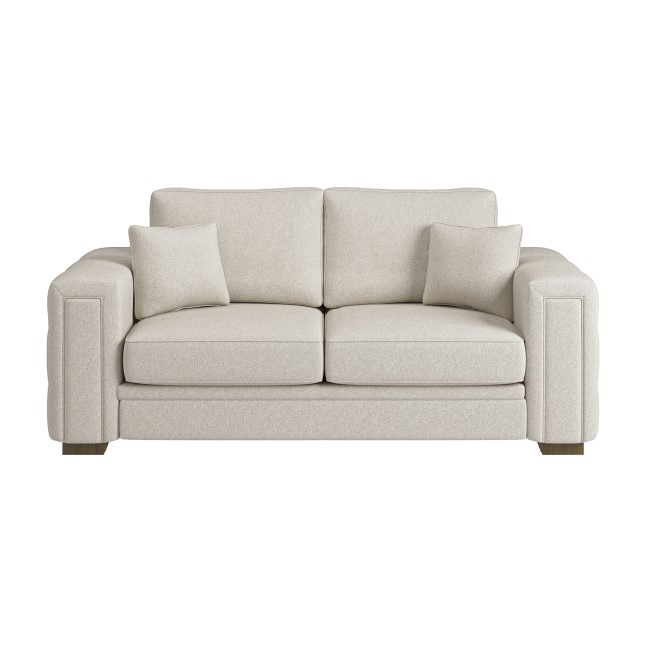 Beige Chenille 3 Seater Sofa - Avalon