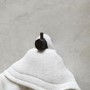 Black Knurled Towel Hook- Arissa