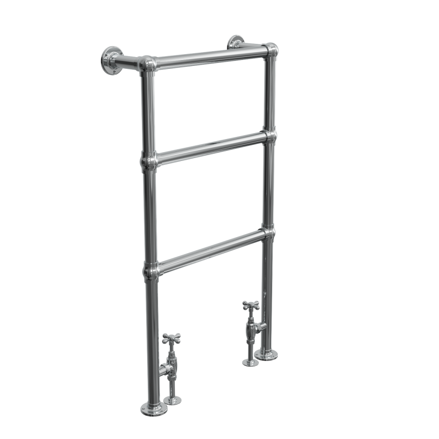 Traditional Chrome Bathroom Towel Radiator - 914 x 535mm