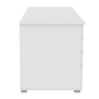 Kentucky White Desk with White Gloss Drawer Fronts