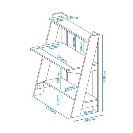Arizona Light Oak Ladder Desk