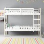 Axel Bunk Bed in White and Pine - Splits into 2 Single Beds!