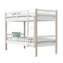 Axel Bunk Bed in White and Pine - Splits into 2 Single Beds!