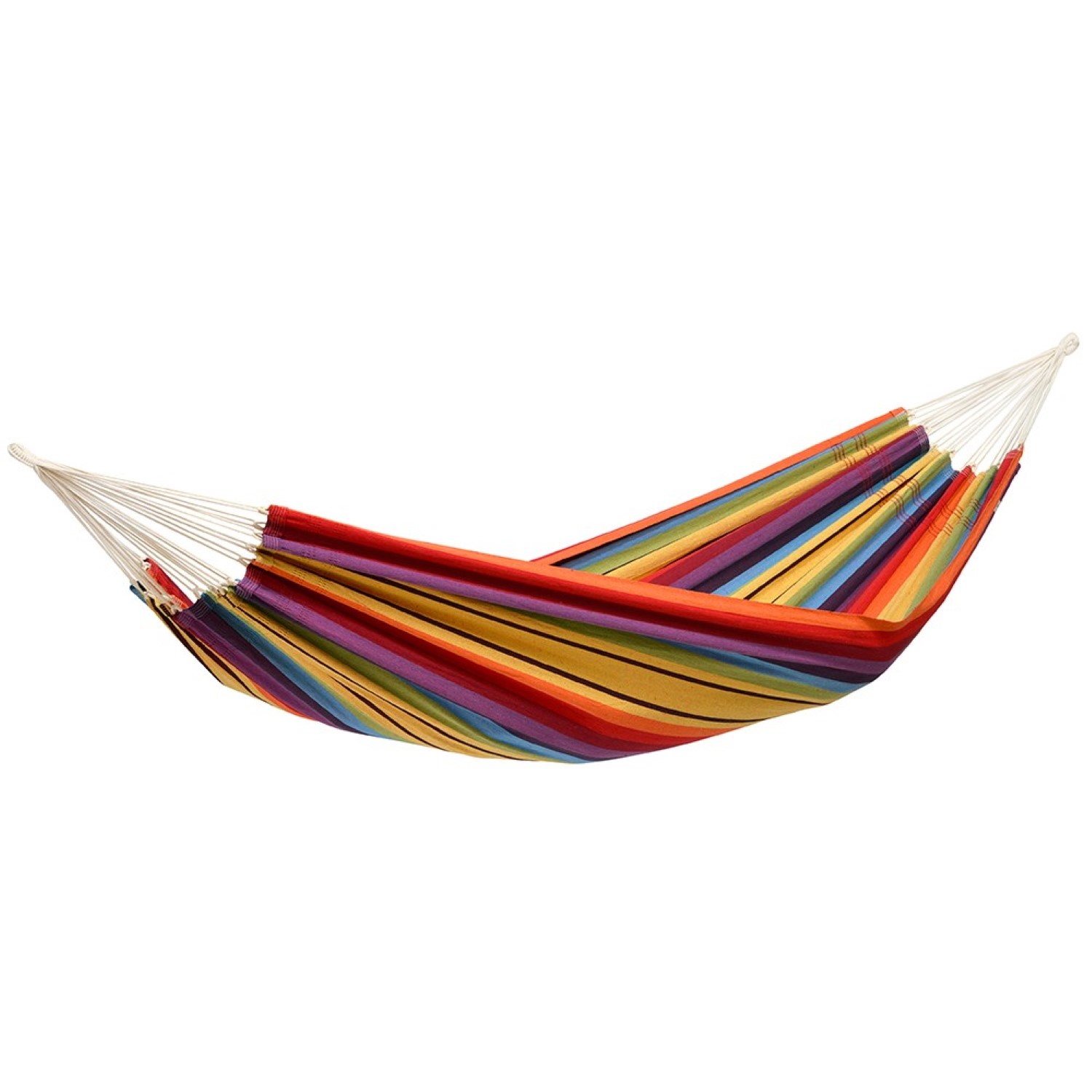 Double Hammock in Rainbow Fabric - Stand Not Included - Amazonas ...