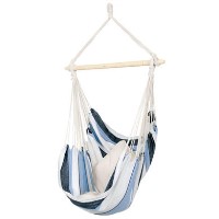 Blue Stripe Garden Hammock Chair