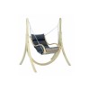 Wooden Garden Swing Chair with Grey Cushion - Chair Only - Amazonas