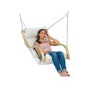 Wooden Garden Swing Chair with Cream Cushion - Chair Only - Amazonas