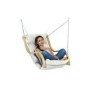 Wooden Garden Swing Chair with Cream Cushion - Chair Only - Amazonas