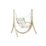 Wooden Garden Swing Chair with Cream Cushion - Chair Only - Amazonas