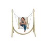 Wooden Garden Swing Chair with Cream Cushion - Chair Only - Amazonas