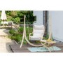 Wooden Garden Swing Chair with Cream Cushion - Chair Only - Amazonas