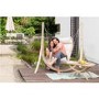 Wooden Garden Swing Chair with Cream Cushion - Chair Only - Amazonas