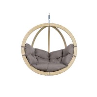 Globo Garden Swing Chair with Taupe Cushion