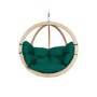 Globo Wooden Garden Swing Chair with Green Cushion