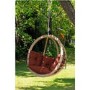Globo Outdoor Wooden Swing Chair in Terracotta