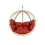 Globo Outdoor Wooden Swing Chair in Terracotta