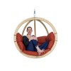 Globo Outdoor Wooden Swing Chair in Terracotta