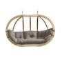 Globo Large Garden Swing Chair with Taupe Cushion