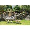 GRADE A1 - Globo Outdoor wooden Large Hanging Chair in Taupe